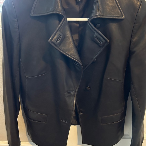 Lafayette 148 Leather jacket. No rips, tears or stains. Retails for over $1500. - Picture 3 of 4